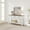 Brown+White, variant on 54in Entryway Console Table，3 Drawer Farmhouse Entryway Table , Open Shelf, Behind Couch Entry Foyer Hallway Storage, for Entrance, Living Room,Brown