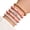 Pink, variant on SmartBy 5Pcs Unisex Bracelets Colorful Bohemian Polymer Clay Love Letters Faux Pearls Bracelets for Party