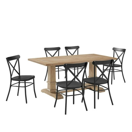 Crosley Furniture Joanna 7-Piece Dining Table Set For 6 W/Camille Chairs