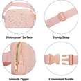 thumbnail image 4 of Kwuty Fanny Pack Crossbody Bag for Women and Men, Belt Bag for Hiking Bum Bag with Adjustable Strap, Waist pack for Running Workout Sports Travel Off White, 4 of 7