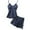 Blue, variant on PMVFHDE Women's Lace Trim Satin Pajama Set Sleeveless Camisole And Shorts Two Piece Sleepwear Pajamas For Women Home Loungewear Outfit Grey,S