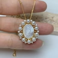 thumbnail image 2 of Saint Lady of Guadalupe,Virgen De Guadalupe Mother of Pearl Necklace 14K Gold Plated Medal Faith Necklace, 2 of 7