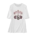 thumbnail image 4 of DHFJKG Oversized Tshirts For Women Vintage Graphic Tee Short Sleeve Crew Neck Drop Shoulder T Shirt Baggy Streetwear Stylish Tops, 4 of 4