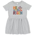 thumbnail image 3 of Inktastic He is Risen Religious Inspirational Girls Toddler Dress, 3 of 5