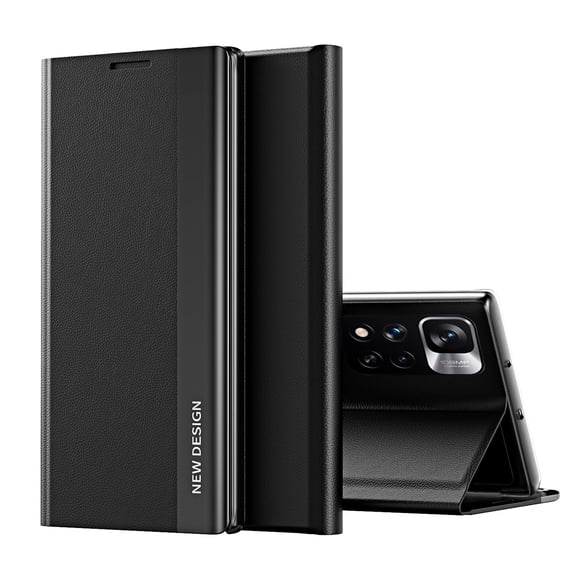 For Xiaomi Redmi Note 11 Pro /Note 11 Pro Side Electroplated Magnetic Leather Phone Case with