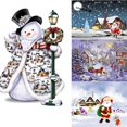 thumbnail image 4 of 5D DIY Santa Claus pintura de diamantes de imitación costura Navidad muñeco de nieve diamante bordado imagen escena de nieve punto de cruz Advancent JR0616-01, 4 of 6