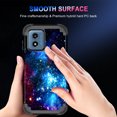 thumbnail image 2 of Casetego for Moto G 5G 2024 Case,Glow in The Dark Three Layer Heavy Duty Shockproof Protection Hard Plastic Bumper+Soft Silicone Protective Case,Shiny Blue, 2 of 7