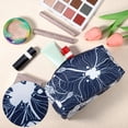 thumbnail image 4 of 1 Pc Bolsa de Maquillaje Impresa para Mujeres para Viajes de Negocios, Vacaciones, Camping, Nylon Azul Marino, 4 of 6