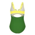 thumbnail image 3 of Fsqjgq Girls One Piece Swimsuit Toddler Baby Girl Color Block Monokinis Bathing Suit Kids Adjustable Straps Sports Swimwear 2-12 Years, 3 of 6