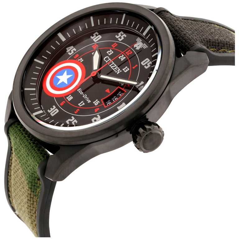 Citizen Marvel Captain America Grey Dial Watch AW1367-05W
