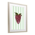 thumbnail image 2 of Stupell Industries Contemporary Glimmer Cherry on Green Stripes Birch Framed Print Under Glass, 13 x 16, by LISH Creative, 2 of 8