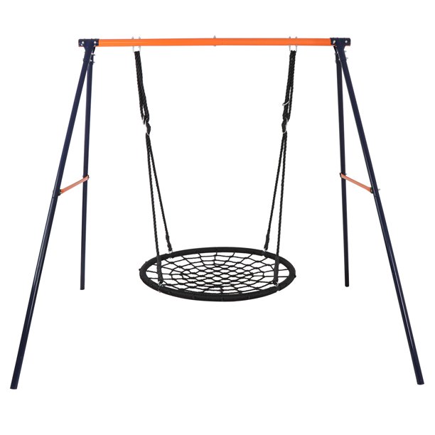 ZenSports Kids 440lbs Spider Swing Stand Frame Set W/40’’ Saucer Swing