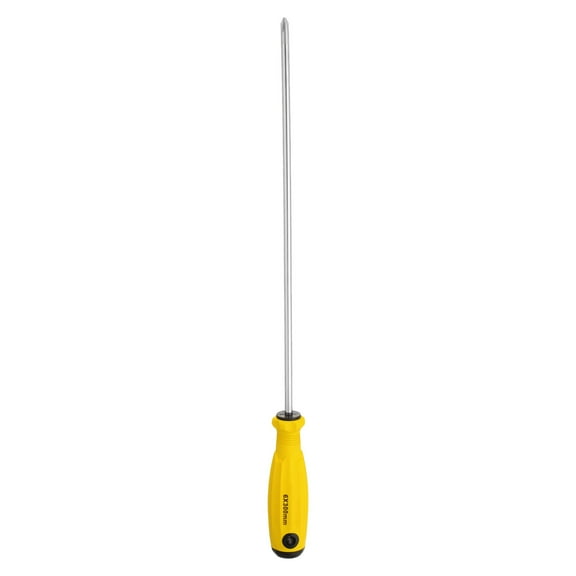 Uxcell PH2 Phillips Screwdriver #2 16.3" Magnetic Screwdriver CR-V with Ergonomic Handle for Repairing, Yellow