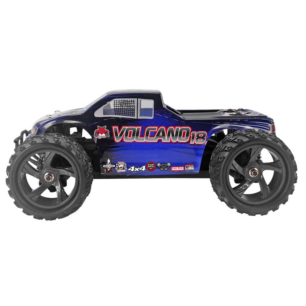 Redcat Racing Volcano 18 1:18 Scale Electric Brushed 370 RC Monster Truck,  Blue