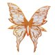 thumbnail image 3 of Butterfly Wing cómodo Vestido para la presentación de la fiesta de juego de roles Naranja, 3 of 8