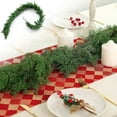thumbnail image 1 of 6 Piece Soft Rubber Greenery Wreath Set Realistic Textured Ornament for Holiday Mantel Wall Home, 1 of 6