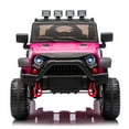 thumbnail image 2 of iYofe 24V Powered Ride on Cars for Toddlers, Ride on Truck for kids Boys Girls Gifts 2-5, Ride on Toys with Remote Control, Bluetooth, Music, LED Light, MP3 Player, 4 Wheel Suspension, Rose Pink, 2 of 9