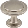 thumbnail image 4 of Elements 3960 Gatsby 1-1/4" Round Stepped Mushroom Cabinet Knob / Drawer Knob - Grey, 4 of 5