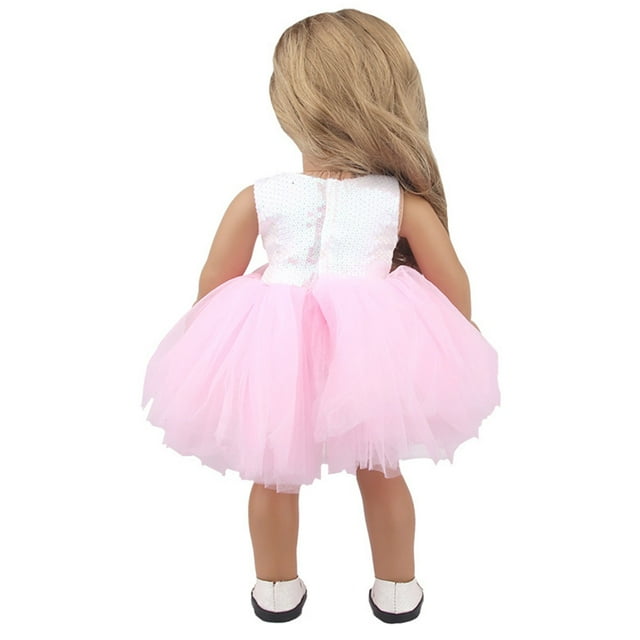 EGNMCR Vêtements de Poupée Cadeau pour Poupée de 18 Pouces Vêtements et Accessoires pour Anniversaire Noël Saint-Valentin Robe de Poupée
