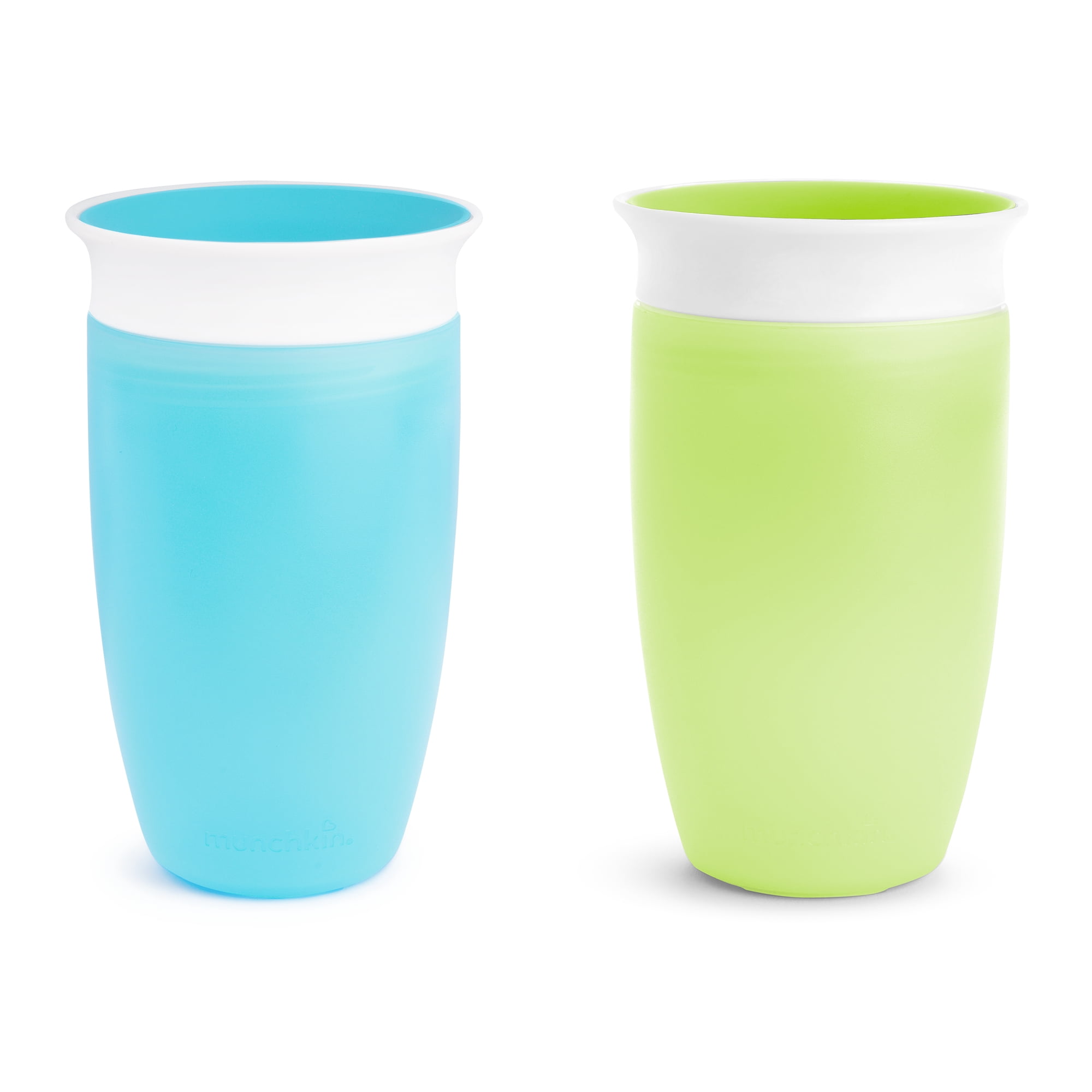 Munchkin® Miracle® 360° Toddler Sippy Cup, 10 oz, Blue/Green, Unisex, 2 Pack