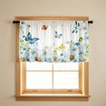 thumbnail image 6 of Beautynvta 2 Pack Daisy Butterfly Print Short Kitchen Curtains, Rod Pocket Light Filtering Floral Short Window Drapes, Small Curtain Panels for Kitchen Bathroom Farmhouse Decor, 6 of 7