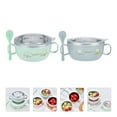 thumbnail image 3 of 2 Pcs Stainless Steel Rice Bowl Thermal Insulation Bowl Children Tableware, 3 of 6