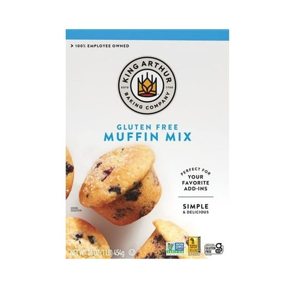 King Arthur Flour Muffin Mix Gluten Free 16 oz Pack of 3