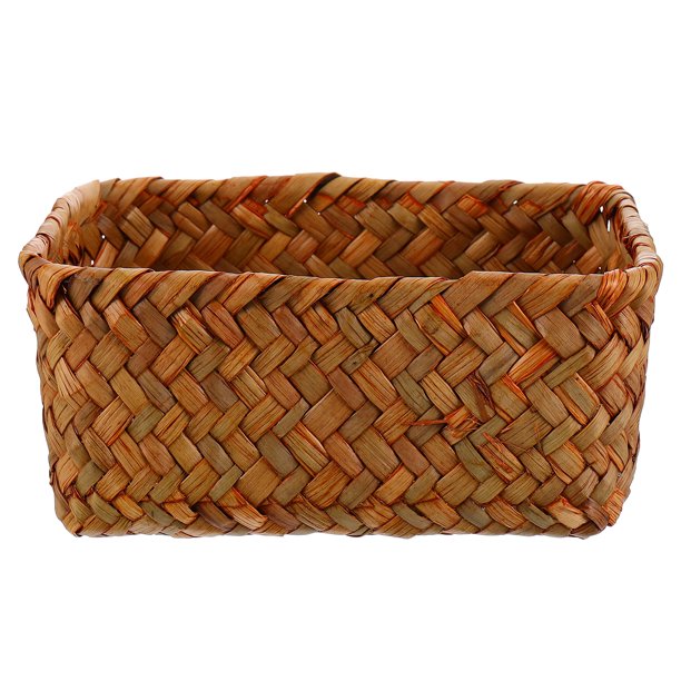 Basket Storage Woven Baskets Organizer Rattan Wicker Seagrass Bins Bin