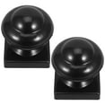 thumbnail image 1 of Raindrops 2Ud Accesorios Protectores En Hierro Negro Para Postes De Jardín Con Acabado Decorativo Elegante, 1 of 8