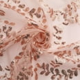 thumbnail image 4 of Efavormart Sparkly Blush Rose Gold Leaf Vine Embroidered Sequin Tulle Cloth Dinner Napkins, Sheer Decorative Napkins, 4 of 11