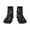 3 Black, variant on Colorful Vintage Cactuses Print Adult Socks, Crew Moisture-wicking Socks, Unisex Cushion Crew Socks,Casual Sports Ankle Socks