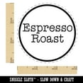thumbnail image 2 of Espresso Roast Coffee Label Self-Inking Rubber Stamp Ink Stamper - Pink Ink - Small 3/4 Inch, 2 of 7