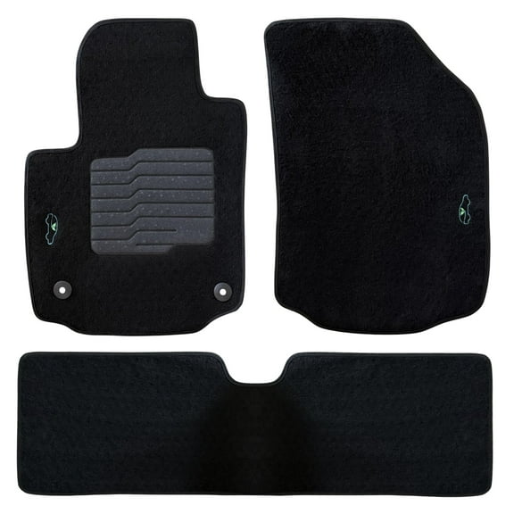 Carpet Floor Mats Custom Fit for 2018 to 2024 Chevrolet Equinox / GMC Terrain with Anti Slip Heel Pad and Safety Locks - Front and Rear - ecoMats