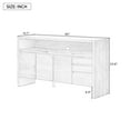 thumbnail image 2 of Harper & Bright Designs Large Buffet Cabinet with Storage, Sideboard Table with Doors and Drawers for Living Room and Hallway, Natural, 2 of 18