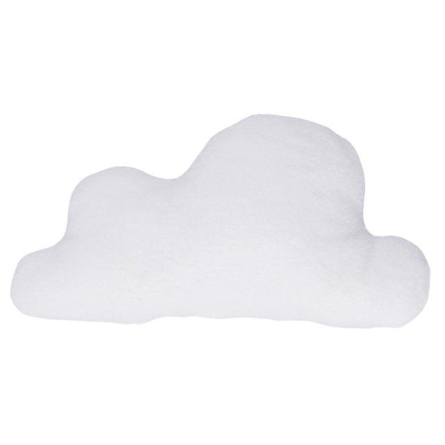 Almohada de nube, bonita almohada blanca de 15 pulgadas de largo, corta, de felpa, de algodón PP, para sofá, para oficina familiar y cafetería