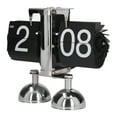 thumbnail image 2 of Flip Down Clock, Retro Style High Accuracy Simple Operation Flip Clock Fashion Design  For Household For Bedroom For Office, 2 of 8