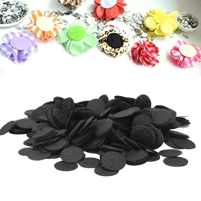 500 Piezas Redondas No Tejidas Para Manualidades DIY, Suaves Y Transpirables, 25 Mm De Diámetro, Decoración Del Cabello, Fabricación De Tarjetas