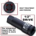 thumbnail image 4 of Juego de enchufes Aiourx 1/2 Drive Master Impact Hex Bit SAE, 10 unidades, 4 of 6