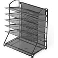 thumbnail image 2 of shiyou-SimpleHouseware 6 Trays Desktop Document Letter Tray Organizer, Black, 2 of 4