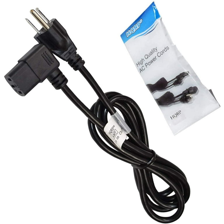 HQRP AC Power Cord for Horizon Fitness 019370 A T35 TM130 T40 TM75D T401 TM603 T50 TM162 T500 TM307 T51 TM116 Treadmill Mains Cable