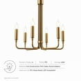 thumbnail image 6 of Rekindle 6-Light Chandelier Satin Brass, 6 of 7