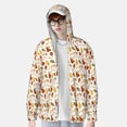 thumbnail image 2 of Balery Autumn Pears Men's Women's UPF 50+ Sun Protection Lightweight Hoodie Performance Long Sleeve Shirt for Fishing Running-Large, 2 of 7