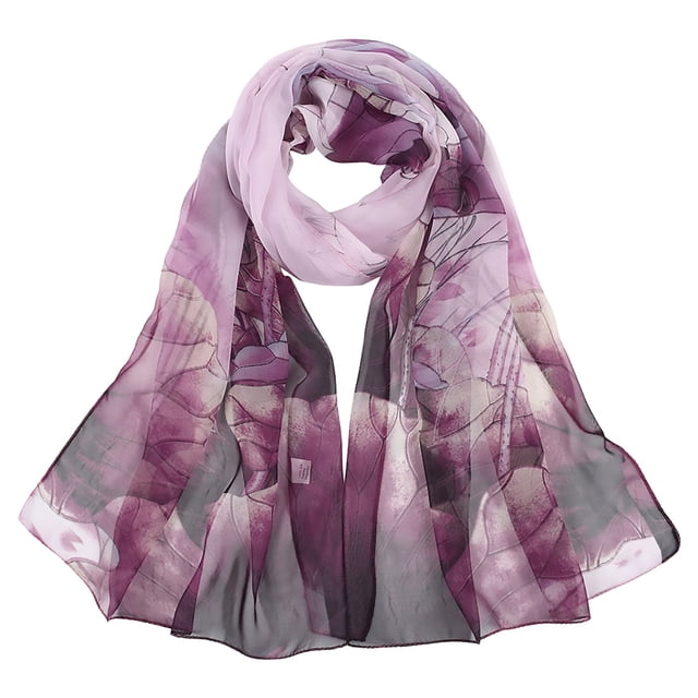 PEIXUN Foulard Rétro Colorée Imprimée pour Femmes Simple Coton et Lin Châle Chaud Foulard Musulman