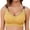 Yellow, variant on Women's Strappy Padded Medium Support Yoga Sports Bra Workout Top for Fitness and Exercise Beige L