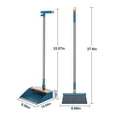 thumbnail image 3 of Broom and Dustpan Set for Home,Dust pan with Broom Combo Set,Long Handle Standing Sweeper Angle Broom Sweeping Room Office Garden Kitchen Floor Kids Pet Hair, 3 of 9