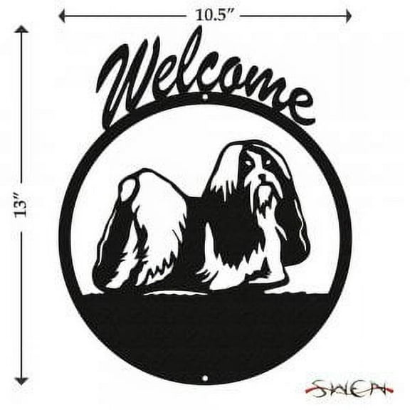 SHIH TZU Welcome Sign