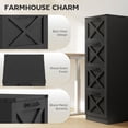 thumbnail image 4 of HOMCOM 4 Drawer File Cabinet, Filing Cabinet Fits Letter/A4 Size, Black, 4 of 10
