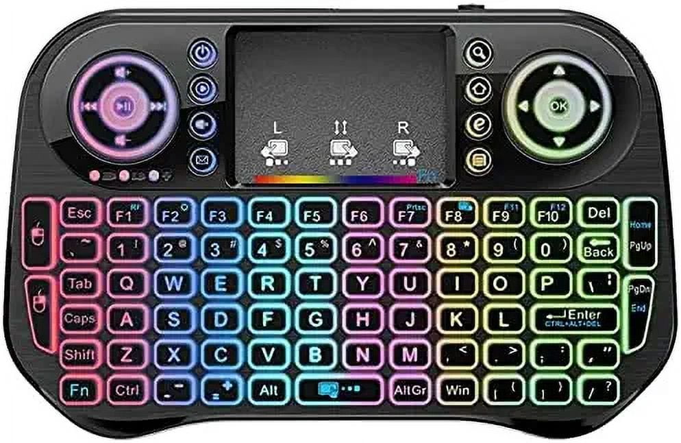WANNGWE i10 Mini Wireless Keyboard, Smart TV Keyboard, Wireless ...