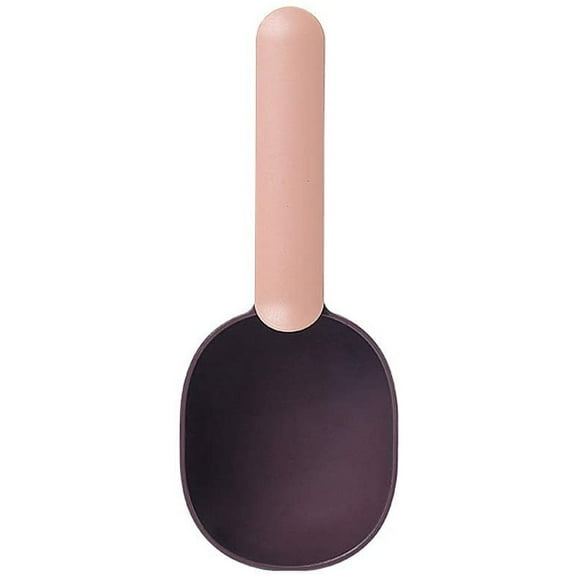 Kincown [Long Handle with Clip Dog Food Scoop-Cat Food Scoop-Dog Food Measuring Scoop-Pet Food Scoop -1 Cup Measuring Scoop (Blue) - Pink