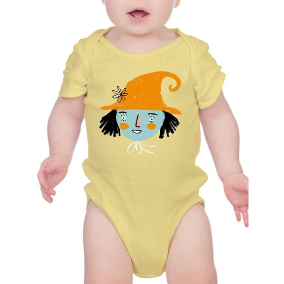 Funny Witch Girl Halloween Bodysuit Infant -Image by Shutterstock,  12 Months